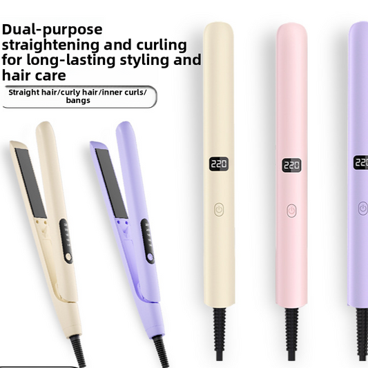 Dual Function Hair Straightener and Curling Iron with Negative Ion Technology