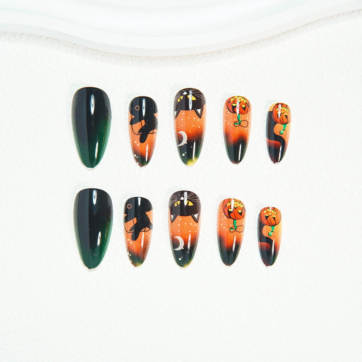 Press-On Fake Nails Almond Shape