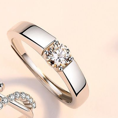 Coronation Open Couple Zircon Rings