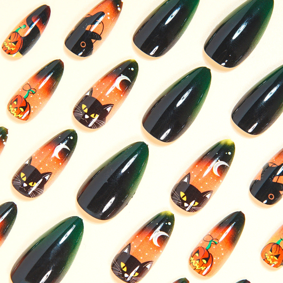 Press-On Fake Nails Almond Shape