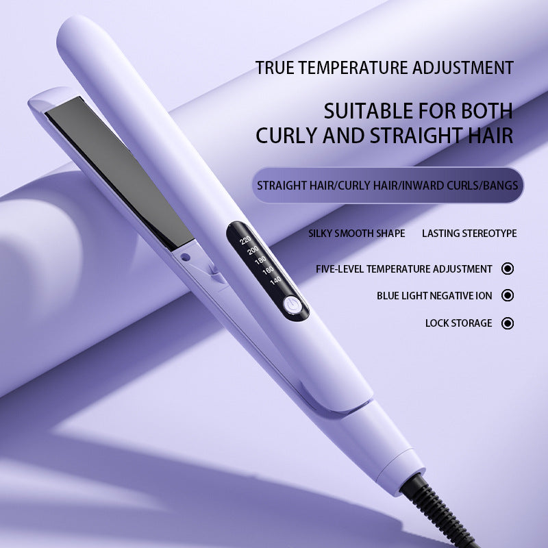 Dual Function Hair Straightener and Curling Iron with Negative Ion Technology