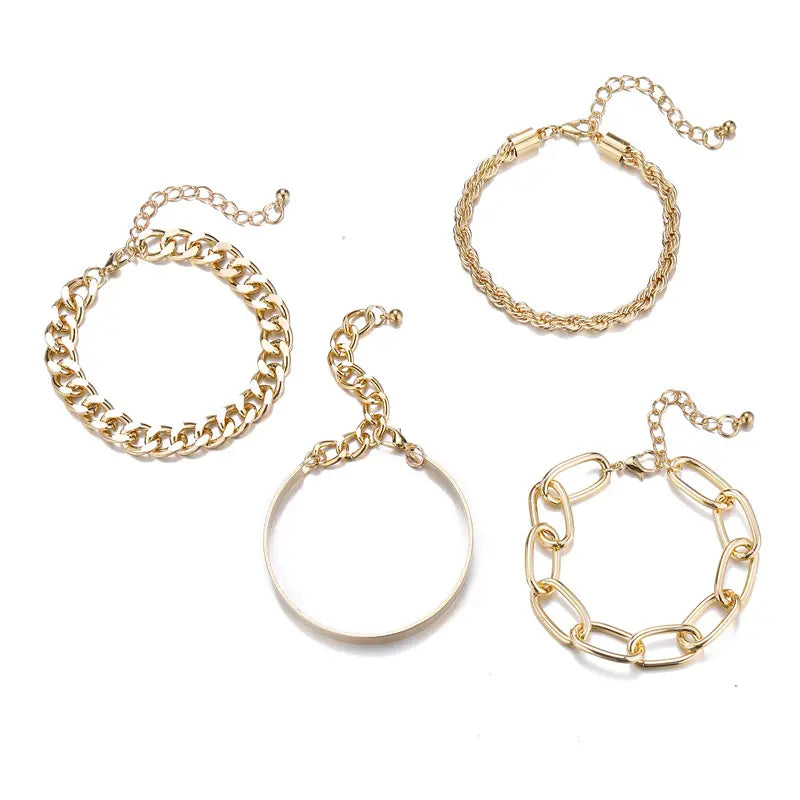 Jewellery Smooth Mixed Twist Chain Hand Jewellery Threaded E